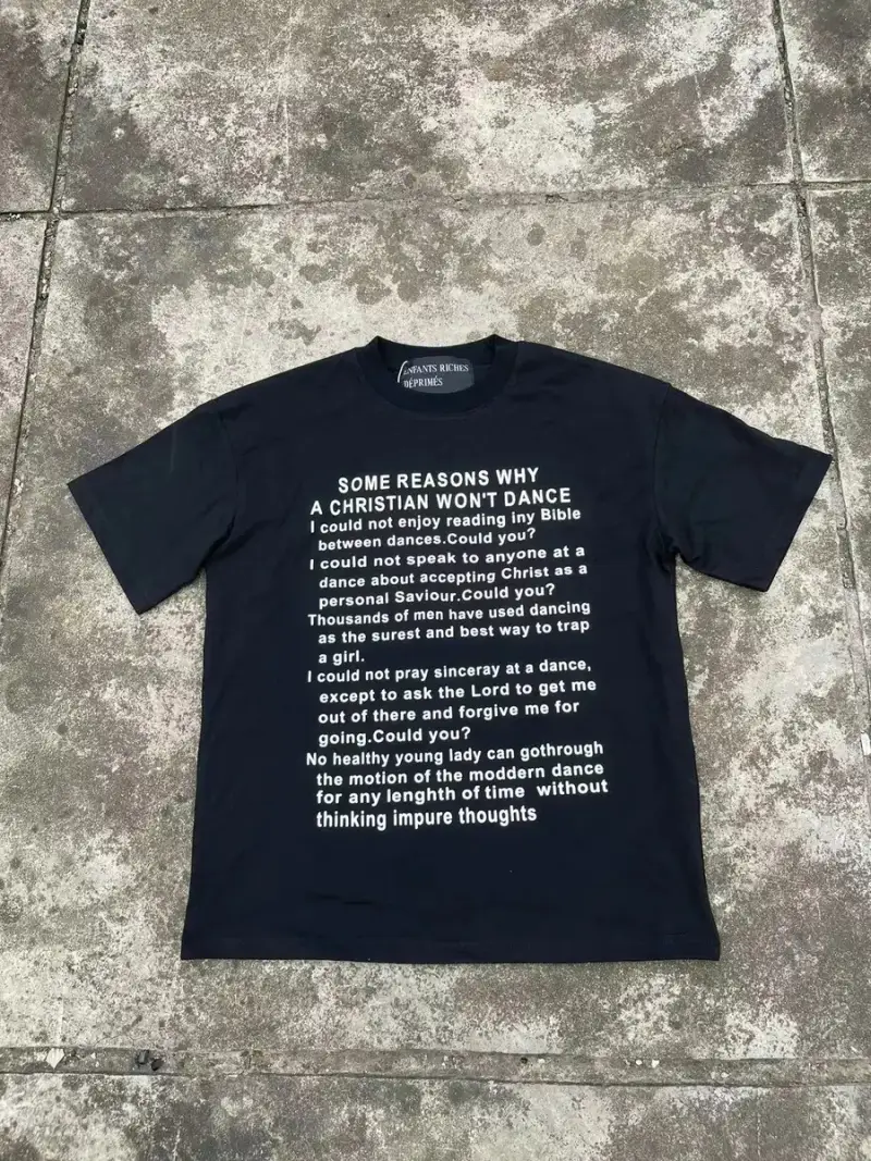 Enfans Tees — ERD Slogan Black colorway — Joyagoo Spreadsheet photo