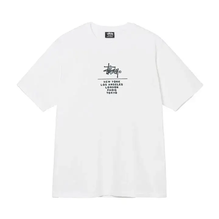 Stussy t-shirt — White [with C]] colorway — Joyagoo Spreadsheet photo