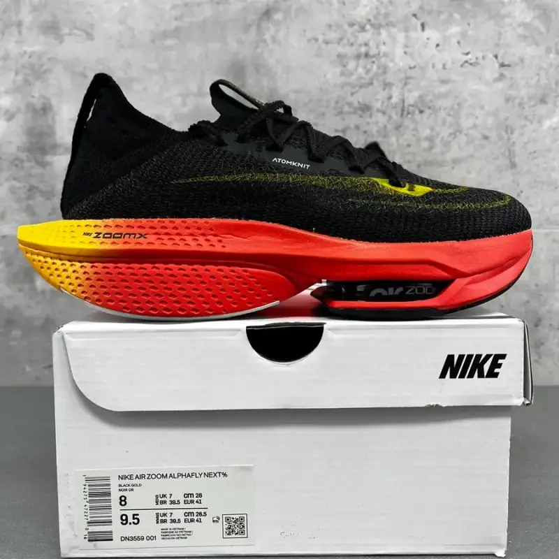 Nike Vaporfly Next% 2 — DN3559-001 black red colorway — Joyagoo Spreadsheet photo