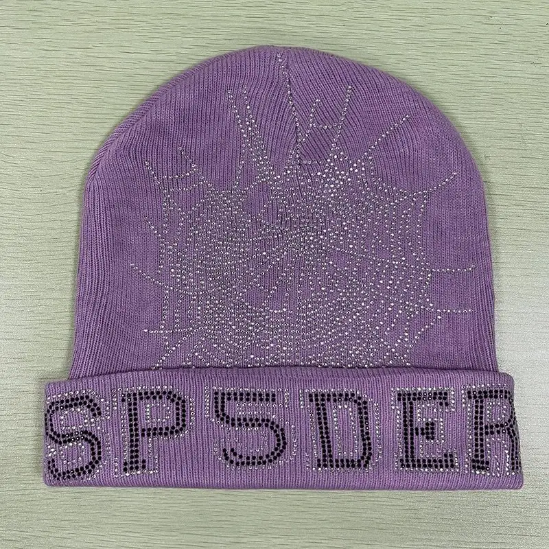 Sp5der Blue Beanie — purple colorway — Joyagoo Spreadsheet photo