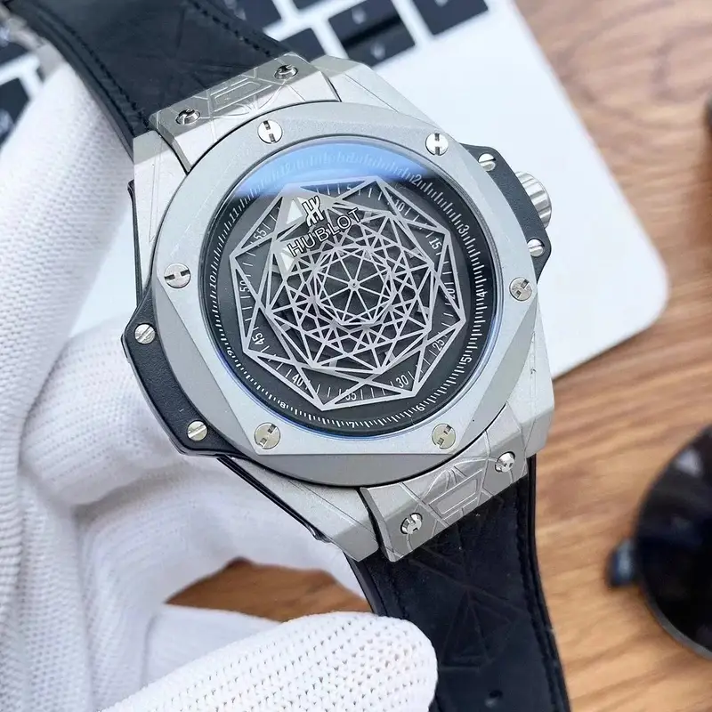Hublot Big Bang Sang Bleu — Titanium Grey  Black Plate  Black Belt colorway — Joyagoo Spreadsheet photo