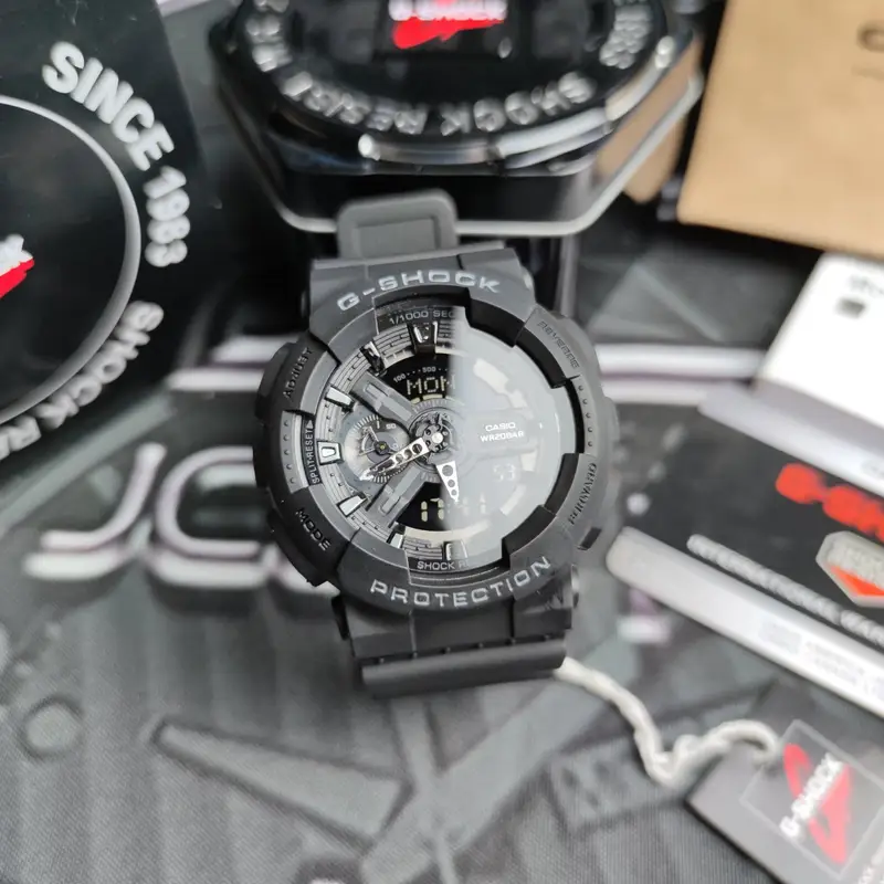 G-SHOCK Casio GA-110GW-7AER Watch — Black Knight colorway — Joyagoo Spreadsheet photo