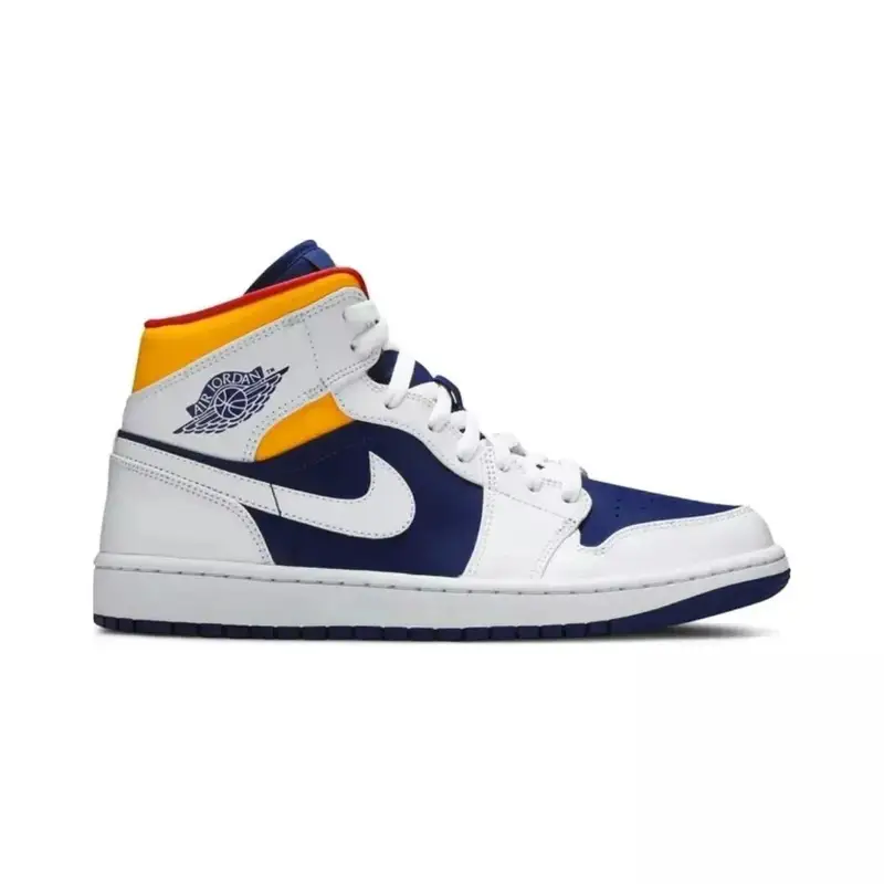 Jordan 1 Mid Shoes — Royal Blue Laser Orange colorway — Joyagoo Spreadsheet photo