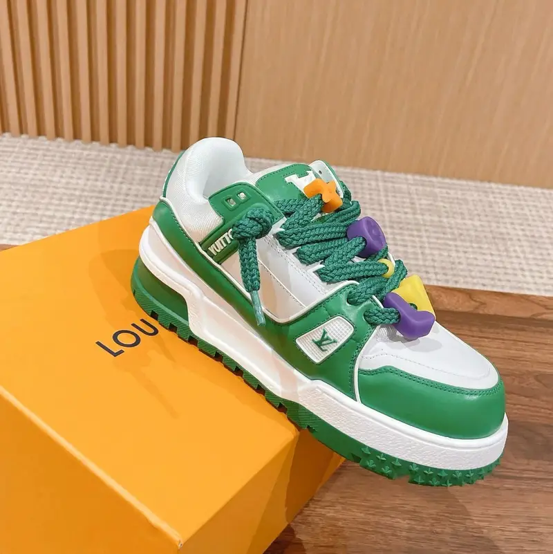 LV Trainers Maxi — Green and white colorway — Joyagoo Spreadsheet photo