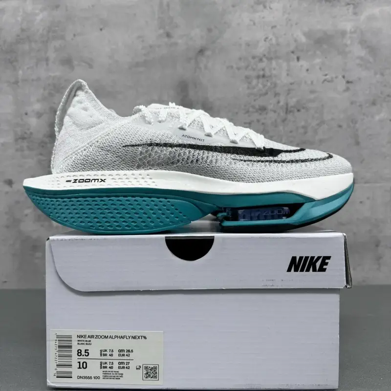 Nike Vaporfly Next% 2 — DN3555-100 white blue colorway — Joyagoo Spreadsheet photo