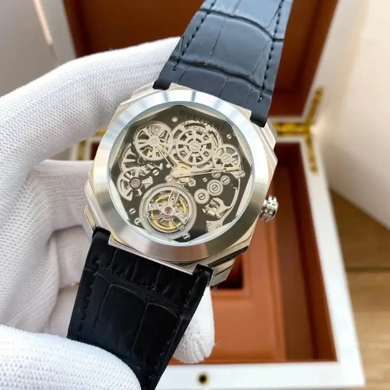 Bvlgari Watch — Silver Shell-Black Plate Black Belt colorway — Joyagoo Spreadsheet photo
