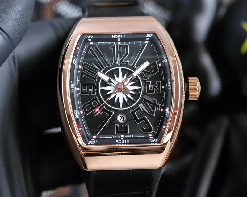 Vanguard Yachting Watch — Rose Gold Shell-Black Plate Black Tape [ colorway — Joyagoo Spreadsheet photo