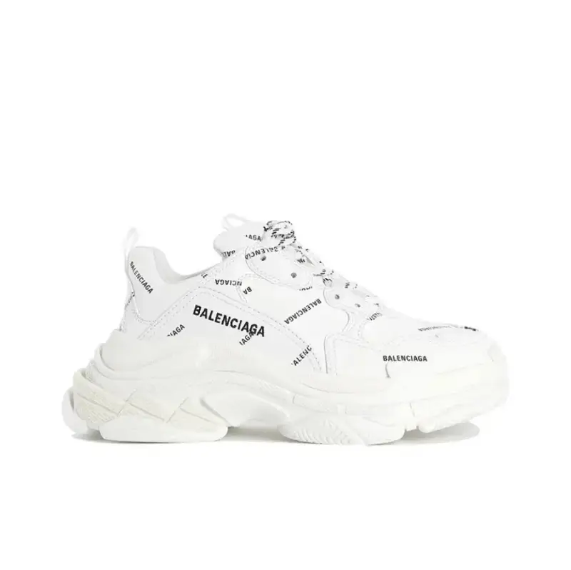 Balenciaga 3S White Shoes — white print colorway — Joyagoo Spreadsheet photo