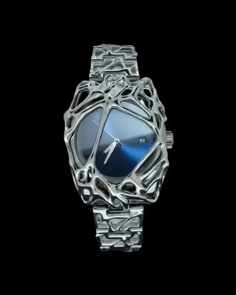 Kiosk Watch — Deep Blue [Send Sterling Silver Cuban Br colorway — Joyagoo Spreadsheet photo