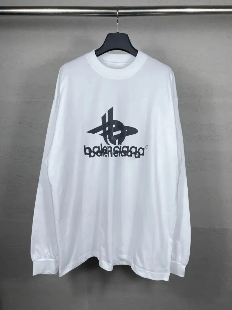 Balenciaga B Logo Long Sleeve — white colorway — Joyagoo Spreadsheet photo