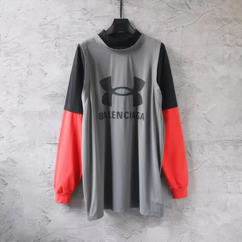Balenciaga x Under Armour Logo Hoodie — Grey orange colorway — Joyagoo Spreadsheet photo