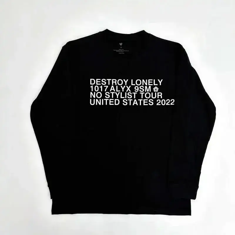 Ken Carson x Destroy Lonely Longsleeve T-Shirt — Black colorway — Joyagoo Spreadsheet photo