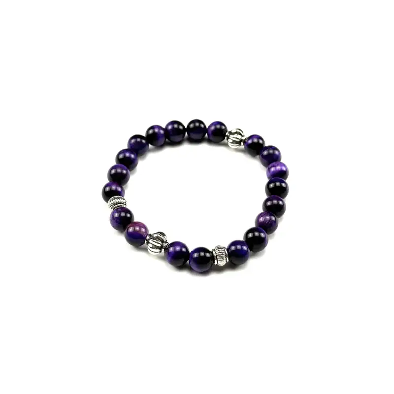 Chrome Hearts Beat Bracelet — Purple Tiger Eye Stone colorway — Joyagoo Spreadsheet photo