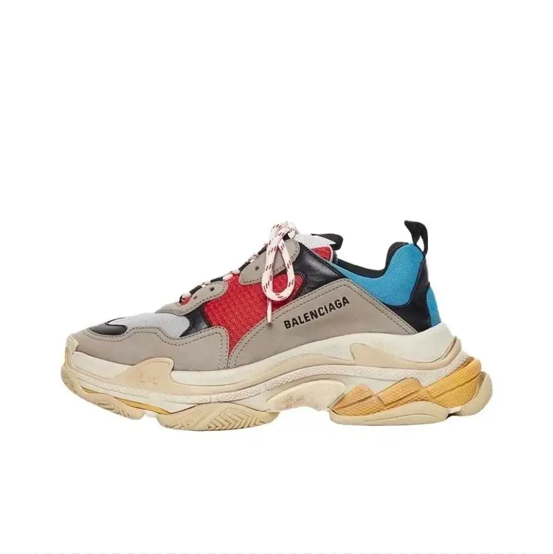Balenciaga 3S White Shoes — red blue colorway — Joyagoo Spreadsheet photo