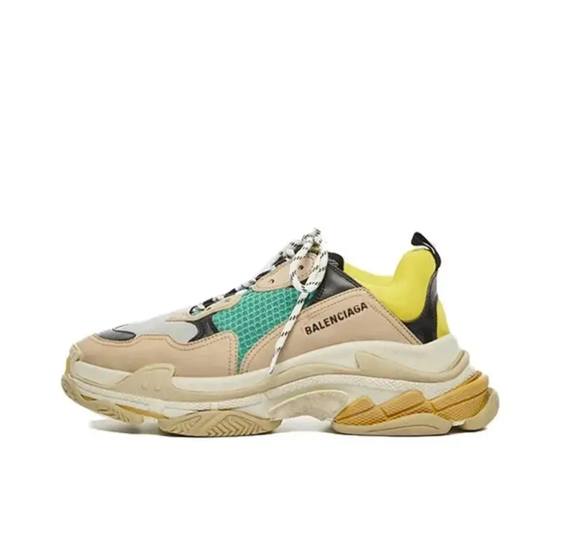 Balenciaga 3S White Shoes — green yellow colorway — Joyagoo Spreadsheet photo