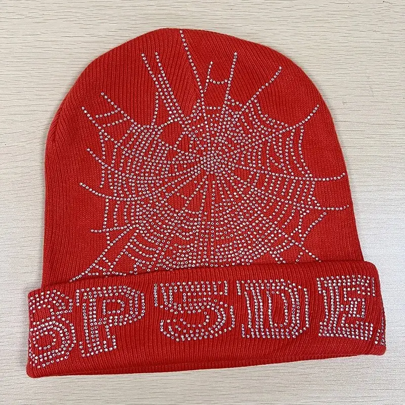Sp5der Blue Beanie — Orange red colorway — Joyagoo Spreadsheet photo
