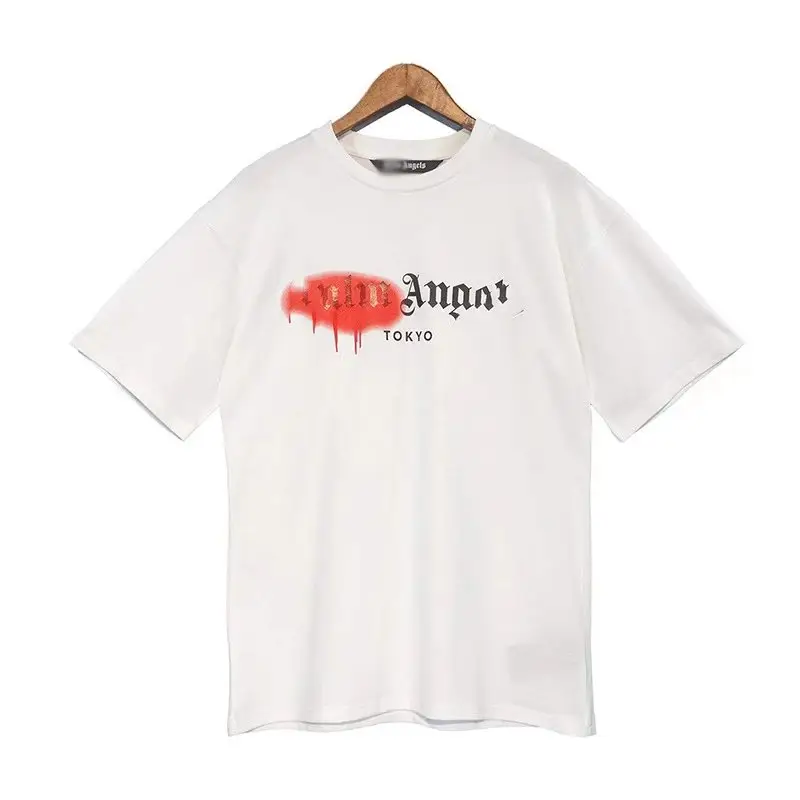 Palm Angels Spray T-Shirt — White/Red colorway — Joyagoo Spreadsheet photo