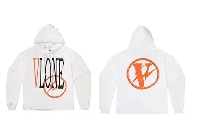 VLONE Hoodie — Fujiwara Hiroshi White Orange V colorway — Joyagoo Spreadsheet photo