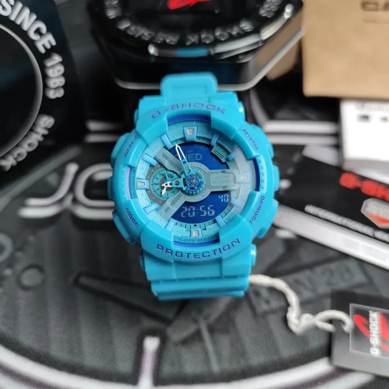 G-SHOCK Casio GA-110GW-7AER Watch — Lake Blue colorway — Joyagoo Spreadsheet photo