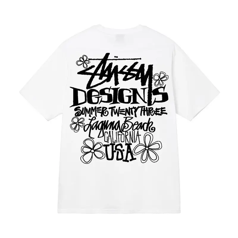 Stussy t-shirt — White [Font Flower]] colorway — Joyagoo Spreadsheet photo