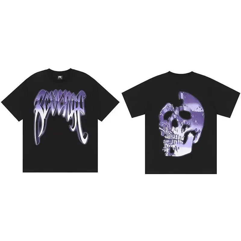Revenge T-Shirts — Purple Black Purple Metal Skull colorway — Joyagoo Spreadsheet photo