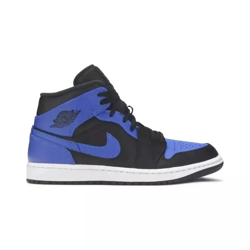 Jordan 1 Mid Shoes — Hyper Royal Tumbled Leather colorway — Joyagoo Spreadsheet photo