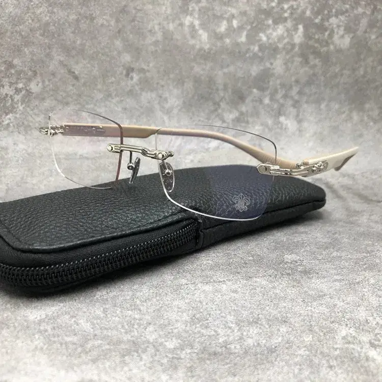 Chrome Hearts Sunglasses — Silver frame/beige legs colorway — Joyagoo Spreadsheet photo