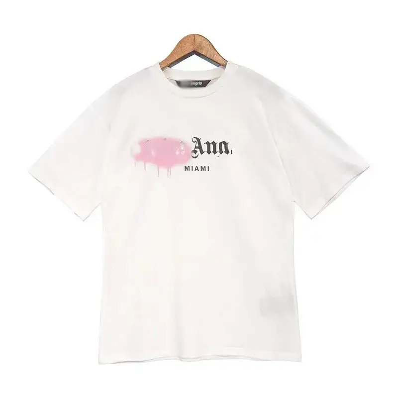 Palm Angels Spray T-Shirt — WHITE/POWDER colorway — Joyagoo Spreadsheet photo