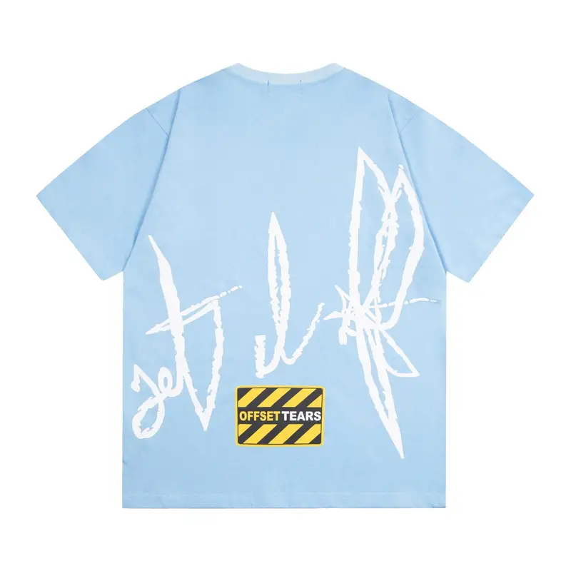 Denim Tears x Offset T-Shirt — blue kapok colorway — Joyagoo Spreadsheet photo