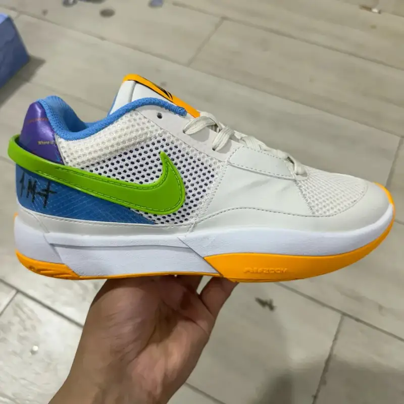 Ja Morant Basketball Shoes JA1 — Goods 4 Trivia Blue Orange colorway — Joyagoo Spreadsheet photo