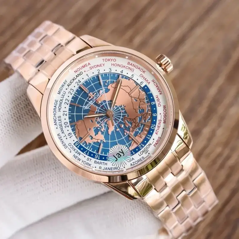 Jaeger-LeCoultre Geophysic Watch — Rose Shell-White Plate Steel Strip colorway — Joyagoo Spreadsheet photo