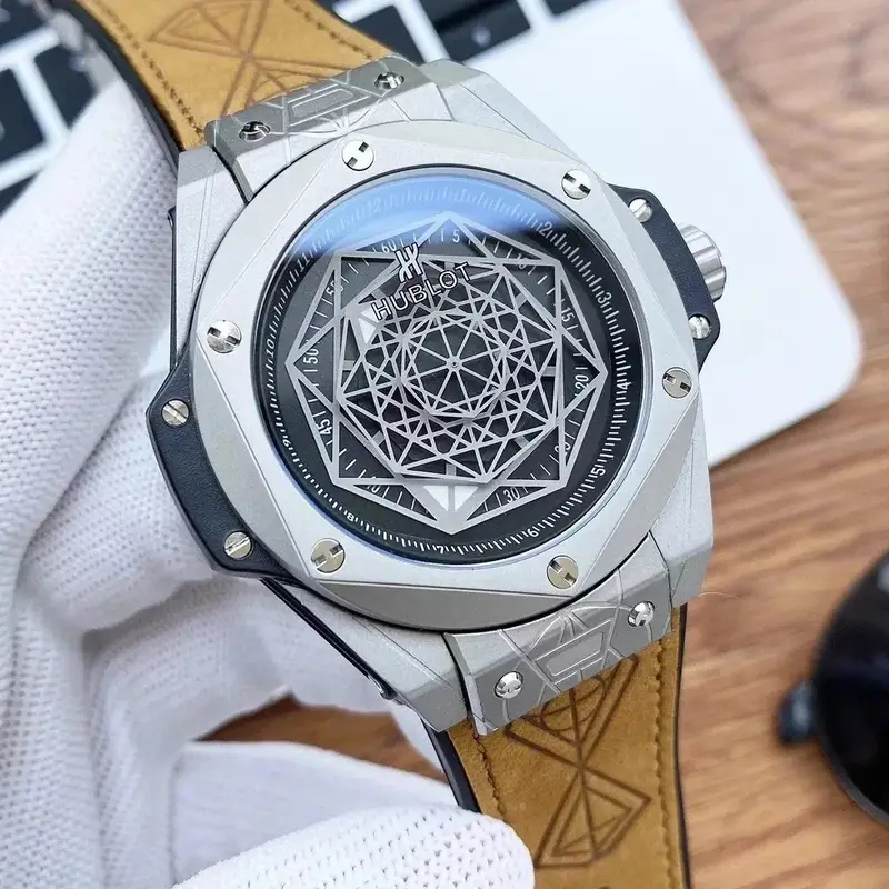 Hublot Big Bang Sang Bleu — Titanium Grey  Black Plate  Yellow Belt colorway — Joyagoo Spreadsheet photo