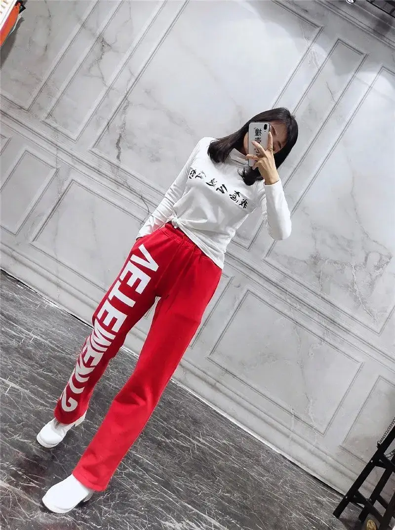 Vetements Pants — red single paragraph colorway — Joyagoo Spreadsheet photo