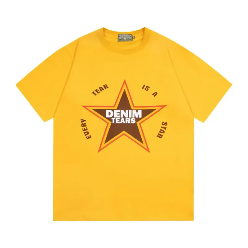 Denim Tears x Offset T-Shirt — Yellow pentagram colorway — Joyagoo Spreadsheet photo