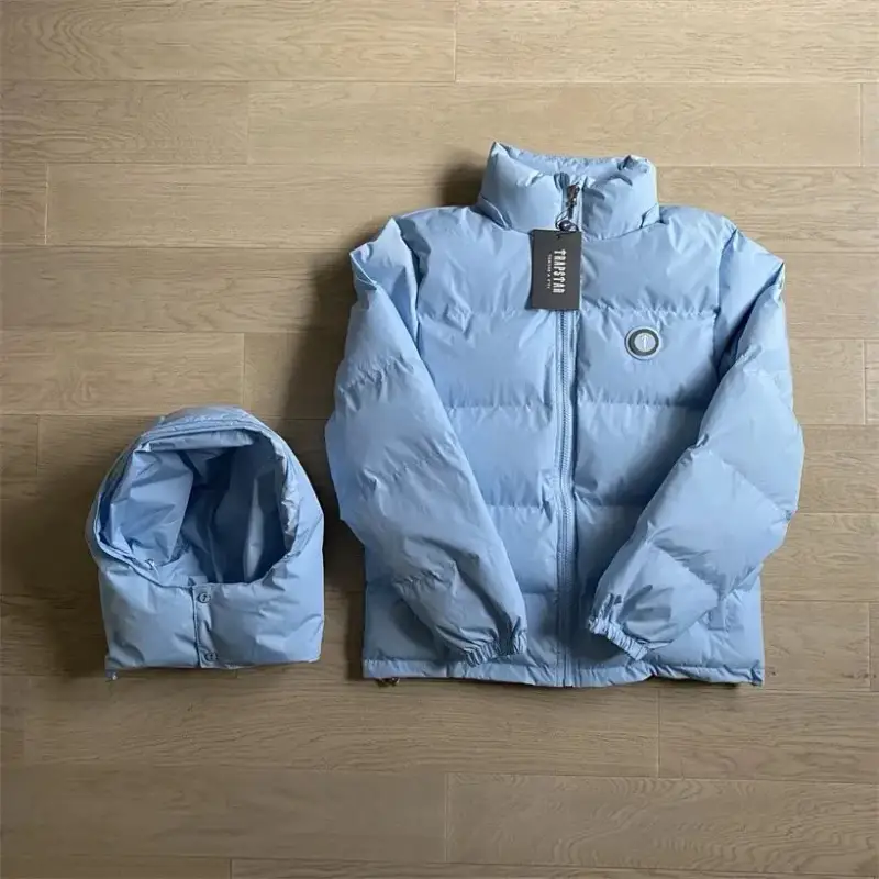 Shiny Trapstar Jacket — Classic Sky Blue Jacket colorway — Joyagoo Spreadsheet photo