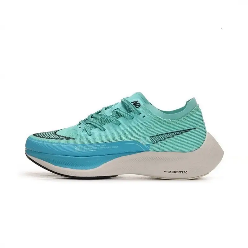 Nike Zoom Vaporfly NEXT% Orange — Marathon II [Light Green Blue]] colorway — Joyagoo Spreadsheet photo