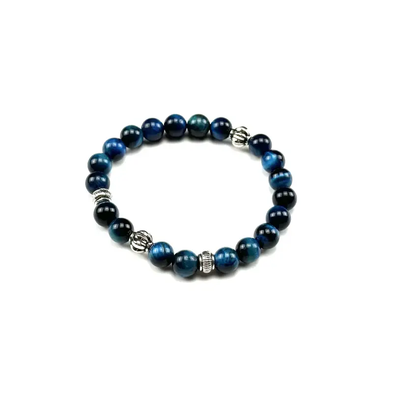 Chrome Hearts Beat Bracelet — Blue Tiger Eye Stone colorway — Joyagoo Spreadsheet photo